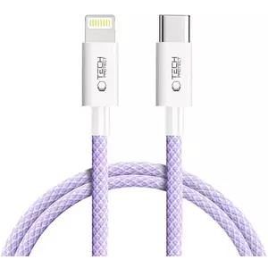 Kábel TECH-PROTECT ULTRABOOST LITE LIGHTNING CABLE PD27W/3A 100CM MAUVE (5906302380930) kép