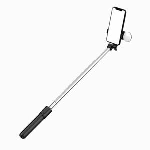 MG Telescopic Bluetooth szelfie bot LED lámpval 0.71m, fekete kép