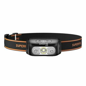 Superfire HL05-E fejlámpa 2W 120lm 800mAh , fekete (HL05-E) kép