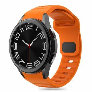 Tech-Protect Silicone Line szíj Samsung Galaxy Watch 4 / 5 / 5 Pro / 6 / 7 / FE, orange kép