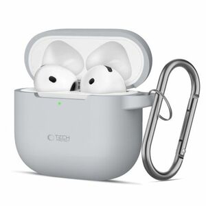 Tech-Protect Silicone Hook tok Apple AirPods 4, szürke kép