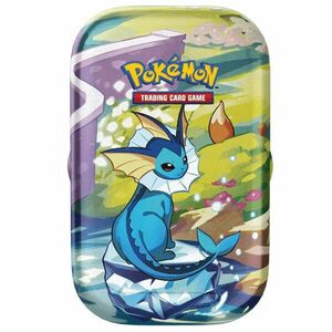 Kartová hra Pokémon TCG: Scarlet & Violet Prismatic Evolutions Mini Tin Vaporeon. (Pokémon) kép