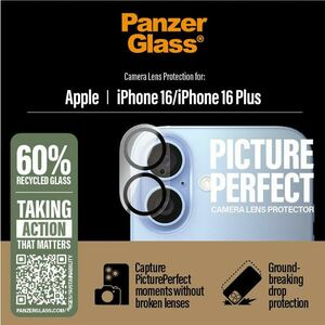 PanzerGlass Ochranný kryt objektívu fotoaparátu Hoops pre Apple iPhone 16/16 Plus, čierna kép