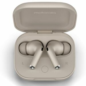 Motorola Moto Buds Plus, krémové kép