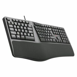 C-Tech KB-113E USB Ergo CZ/SK, čierna kép