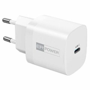 ER POWER Sieťová nabíjačka GaN USB-C, 33 W, biela kép