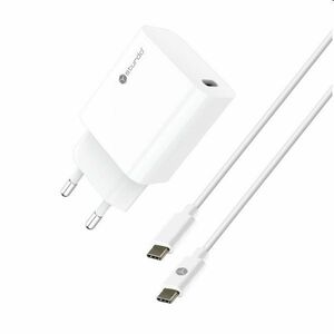 Sturdo Sieťová nabíjačka 3A, PD, 20W, USB QC + nabíjací kábel USB-C/USB-C 1m, biela kép