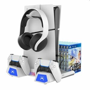 iPega PlayStation 5 Slim/PS5 Pro, Dualsense, Pulse 3D dock w/ cooling kép