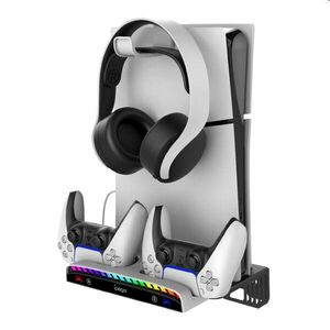 iPega PlayStation 5 Slim/PS5 Pro, Dualsense, Pulse 3D wall mounted dock kép