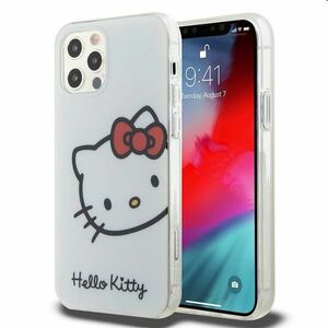 Zadný kryt Hello Kitty IML Head Logo pre Apple iPhone 12/12 Pro, biela kép