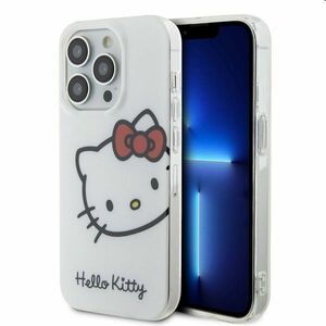 Zadný kryt Hello Kitty IML Head Logo pre Apple iPhone 15 Pro Max, biela kép