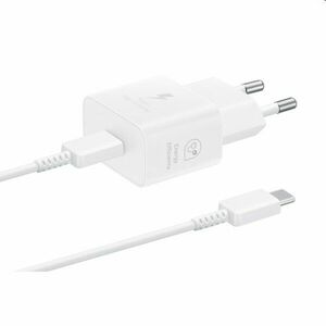 Rýchlonabíjačka Samsung 25 W s USB-C káblom, biela kép