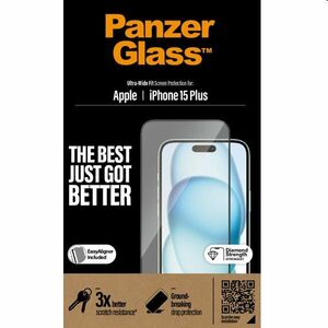 Ochranné sklo PanzerGlass UWF s aplikátorom pre Apple iPhone 15 Plus, čierna kép