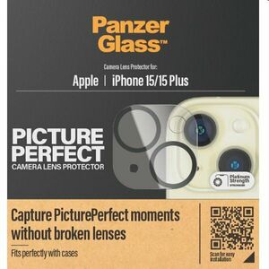 PanzerGlass ochranný kryt objektívu fotoaparátu pre Apple iPhone 15, 15 Plus kép