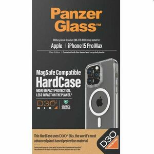 Zadný kryt PanzerGlass HardCase D3O s MagSafe pre Apple iPhone 15 Pro Max, transparentná kép