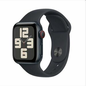 Apple Watch SE GPS + Cellular 40mm polnočná , hliníkové puzdro so športovým remienkom polnočná - S/M kép