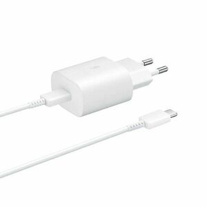 Rýchlonabíjačka Samsung 25 W s USB-C káblom, OOB Bulk, biela kép