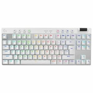 Herná klávesnica Logitech PRO X TKL Lightspeed, US, biela kép