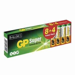 GP alkalická batéria SUPER AA (LR6) 8+4DB kép