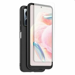 Zadný kryt a ochranné sklo Made for Xiaomi TPU pre Xiaomi Redmi Note 12 4G, čierna kép