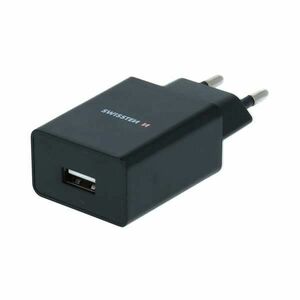 Sieťový Adaptér Swissten Smart IC 1 x USB 1A a Dátový kábel USB / Lightning 1, 2 m, čierna kép