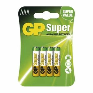 GP alkalická batéria SUPER AAA (LR03) 4BL kép