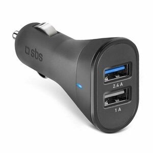 SBS Autoadaptér Mini 2 x USB, 2, 4 A, 12/24 V, čierna kép