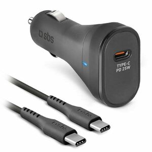 SBS Nabíjacia sada do auta USB-C, PD 25 W, čierna kép