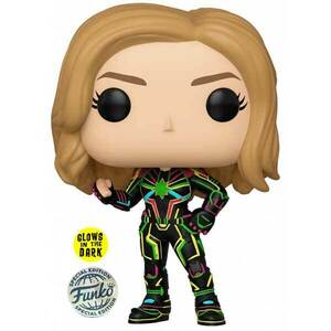 POP! Captain Marvel (Marvel) Special Edition (Glows in The Dark) kép