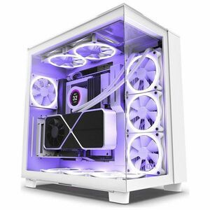 NZXT H9 Elite Dual-chambers PC skrinka, ATX, 3 x RGB 120 mm, 1x 120 mm ventilátor, sklo, biela kép