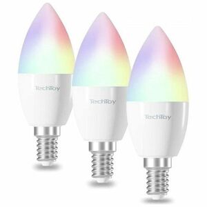 TechToy Smart žiarovka RGB 4, 5W E14, set 3 ks - PC kép