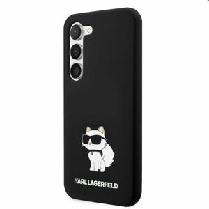 Zadný kryt Karl Lagerfeld Liquid Silicone Choupette NFT pre Samsung Galaxy S23 Plus, čierna kép