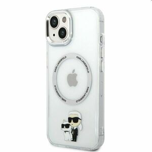 Zadný kryt Karl Lagerfeld MagSafe IML Karl and Choupette NFT pre Apple iPhone 14, transparentná kép