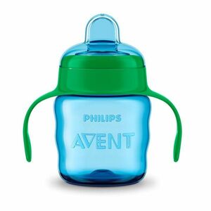 Philips Avent Hrnček pre prvé dúšky Klasik 200 ml s držadlami chlapec kép