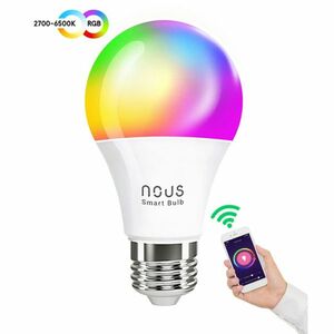 Nous Smart WiFi žiarovka RGB E27 P3 kép