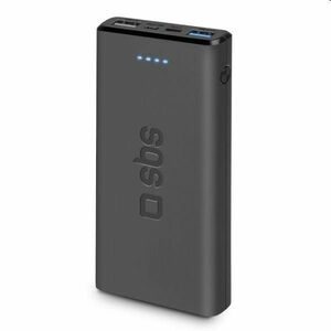 SBS powerbanka 10000 mAh, 2x USB, 2, 1 A, čierna kép