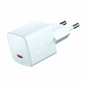 Mini Adaptér Swissten GaN USB-C 25 W POWER DELIVERY, biela kép