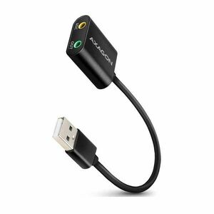 AXAGON ADA-12 USB2.0 - Stereo Audio Mini Adapter, 15 cm kábel kép