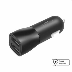 FIXED Autonabíjačka Smart Rapid Charge 2 x USB, 15 W, čierna kép