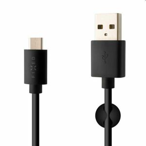 FIXED Dátový a nabíjací kábel USB/USB-C, USB 2.0, 60 W, 2 m, čierny kép