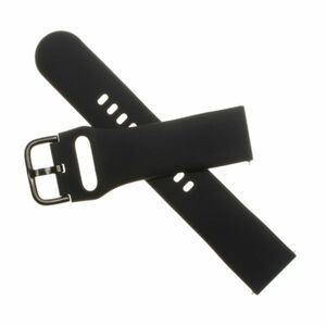 FIXED Silikónový remienok Strap so šírkou 22 mm pre inteligentné hodinky, čierna kép