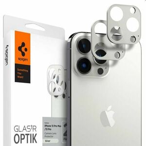 Spigen ochranné sklo na fotoaparát pre iPhone 13 Pro, 13 Pro Max, strieborná kép