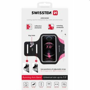 Športové puzdro Swissten Armband 7", ružová kép