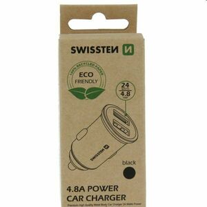 CL adaptér Swissten 2 x USB 4, 8A, čierna kép