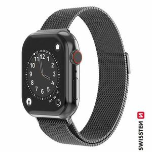 Swissten Milanese Loop remienok pre Apple Watch 38-40, grafitová čierna kép