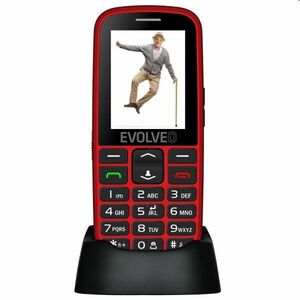 Evolveo EasyPhone EG, nabíjací stojan, červený kép