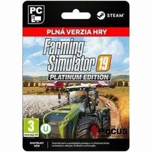 Farming Simulator 19 (Platinum Edition) [Steam] - PC kép