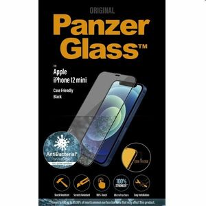 Ochranné temperované sklo PanzerGlass Case Friendly pre Apple iPhone 12 Mini, čierna kép