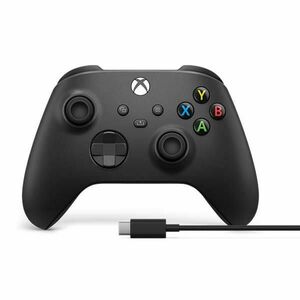 Microsoft Xbox káblový ovládač, carbon black kép