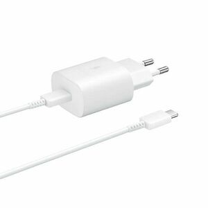 Rýchlonabíjačka Samsung 25 W s USB-C káblom, biela kép